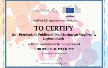 Certyfikat Code Week 2021